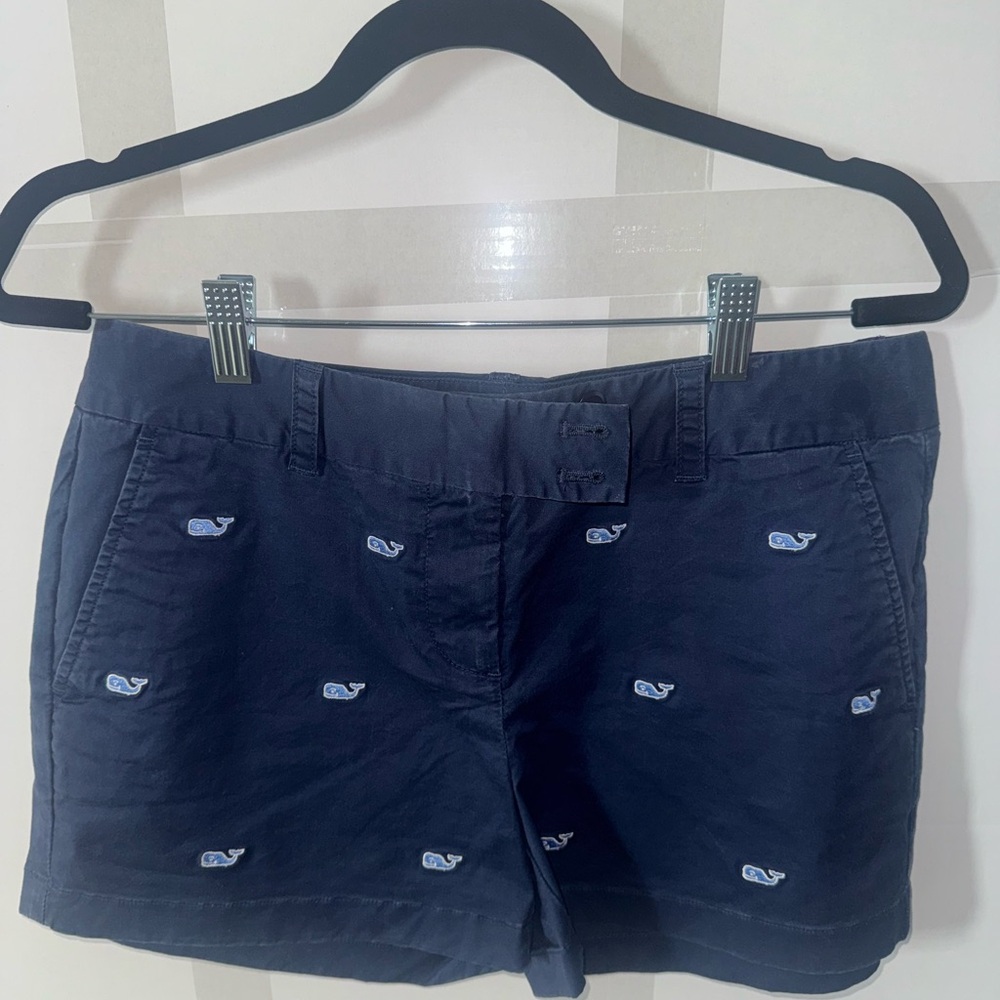 Vineyard Vines Dark Blue Women's Embroidered Shorts